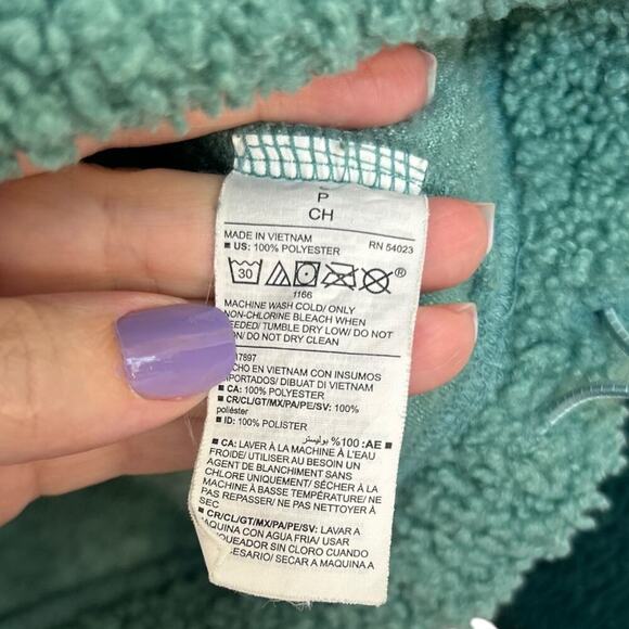 Women's Old Navy Long Sleeve Oversized Two-Tone Sherpa Sweatshirt Size Small - Picture 9 of 12